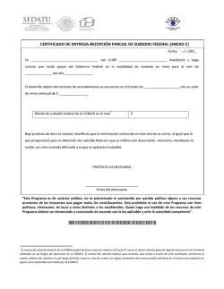 certificado de entrega-recepción parcial de subsidio federal (anexo c)