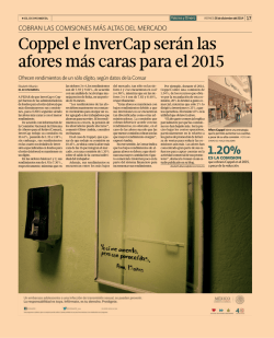 Coppel e InverCap serán las afores más caras para el 2015 - ComFin