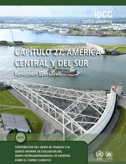 CAPÍTULO 27: AMÉRICA CENTRAL Y DEL SUR - IPCC