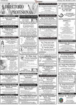 Directorio Profesional NUEVO - La Prensa de Barinas