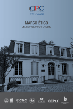 Marco ético del empresariado chileno - COHEP Consejo