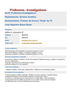 Profesores - Investigadores - Páginas Personales UNAM