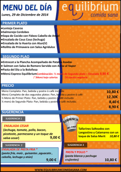 Ensalada Mixta+ Postre o caf&eacute; - Equilibrium Comida Sana Madrid