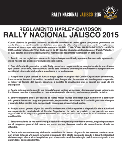 JALISCO - Rally Nacional 2015