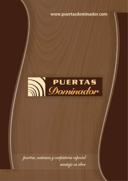 catalogo puertas dominador 2012 - Puertas y ventanas de madera