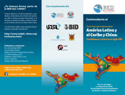 América Latina y el Caribe y China: - red ALC-CHINA