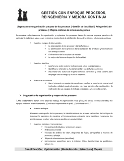 gesti&oacute;n con enfoque procesos, reingenieria y mejora - Truman Corp