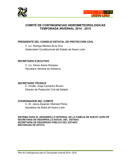 plan de contingencias invierno 2014-2015
