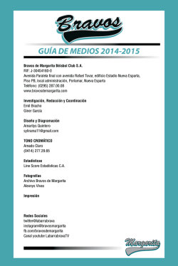 GU&Iacute;A DE MEDIOS 2014-2015