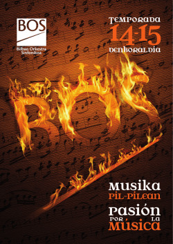 Orquesta Sinf&oacute;nica de Bilbao Temporada 2014-2015