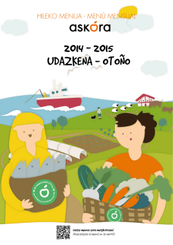2014 - 2015 UDAZKENA - OTOÑO