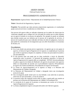 Admin Procedure - Grievance Policy - Spanish- 2015