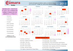 Calendario Comercial 2015