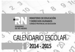 Calendario Escolar, Resolución 03527-13