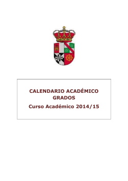 Calendario académico - Universidad de Castilla