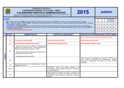 Calendário Didático-Administrativo 2015