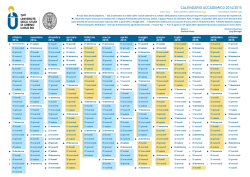 calendario accademico 2014/2015 - Università degli Studi di Urbino