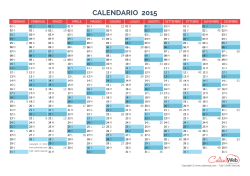 Calendario annuale 2015