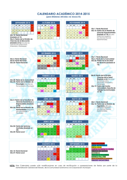 calendario académico 2014