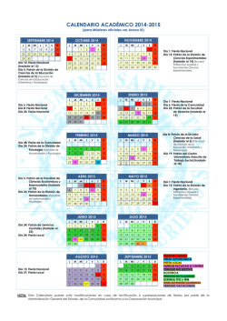 calendario acad&eacute;mico 2014
