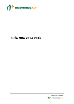 GUÍA MBA 2014-2015