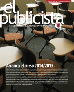 Gu&iacute;a de m&aacute;sters y cursos de postgrado 2014-2015