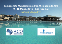 9 - 18 Mayo, 2015 - Kos (Grecia)