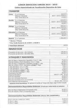 TARIFAS CETDV 2014-2015.pdf - Federación Andaluza de Vela