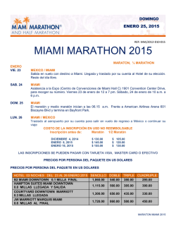 MIAMI MARATHON 2015 - Valle Viajes y Marathones