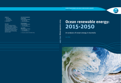 Ocean renewable energy: 2015-2050 - An analysis of