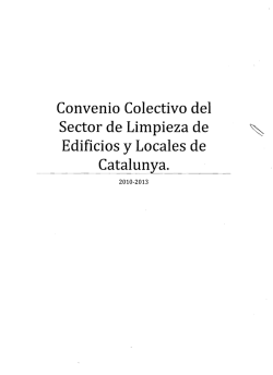 Sector de Limpieza de Edificios y Locales de Catalunya.