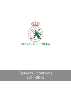 Escuelas Deportivas 2014-2015