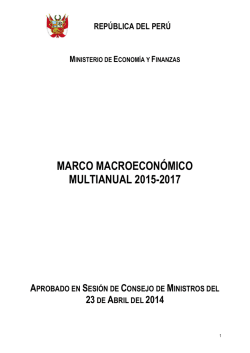 Marco Macroeconómico Multianual 2015-2017