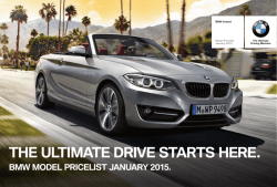 Price lisT - BMW Ireland
