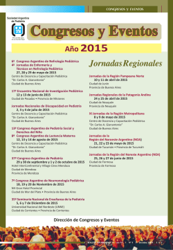 Congresos y Eventos - Sociedad Argentina de Pediatría