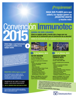 Convención 2015 Immunotec