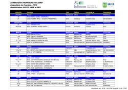 Calendario 2015 GERAL - Federação Goiana de Ciclismo