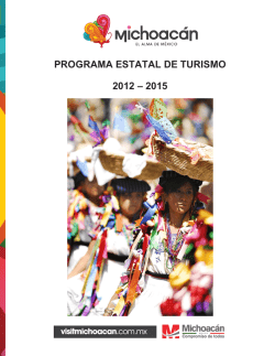 PROGRAMA ESTATAL DE TURISMO 2012 – 2015