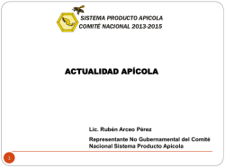sistema producto apicola comité nacional 2013-2015