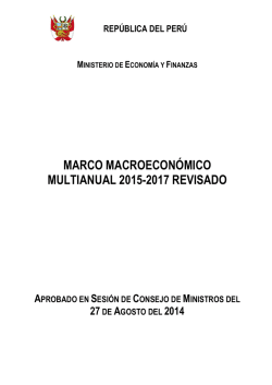 MARCO MACROECONÓMICO MULTIANUAL 2015