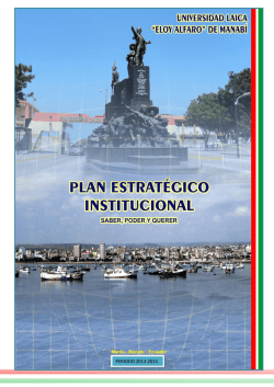 Plan Estratégico Institucional 2013-2015