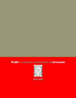 Plan de Desarrollo Municipal de Pátzcuaro 2012