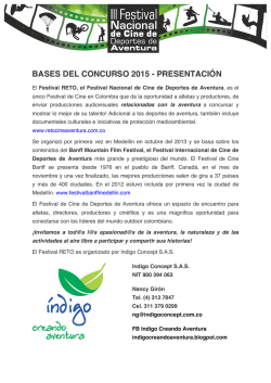 bases del concurso 2015 - presentación