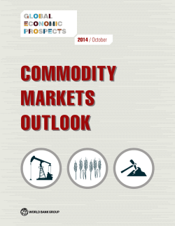 Commodity Markets Outlook, October 2014