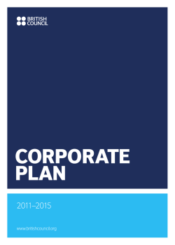 British Council Corporate Plan 2011