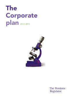 Corporate plan 2012 - 2015 (PDF, 456kb)