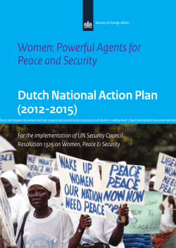 Dutch National Action Plan (2012