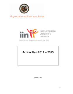 Action Plan 2011 – 2015