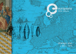 Europeana Strategic Plan 2011 - 2015 1