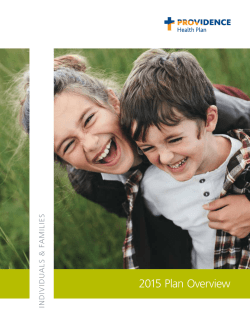 2015 Plan Overview - Providence Health Plan